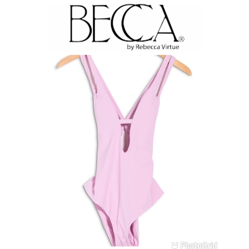 NEW BECCA Split Strap One-Piece Swimsuit
